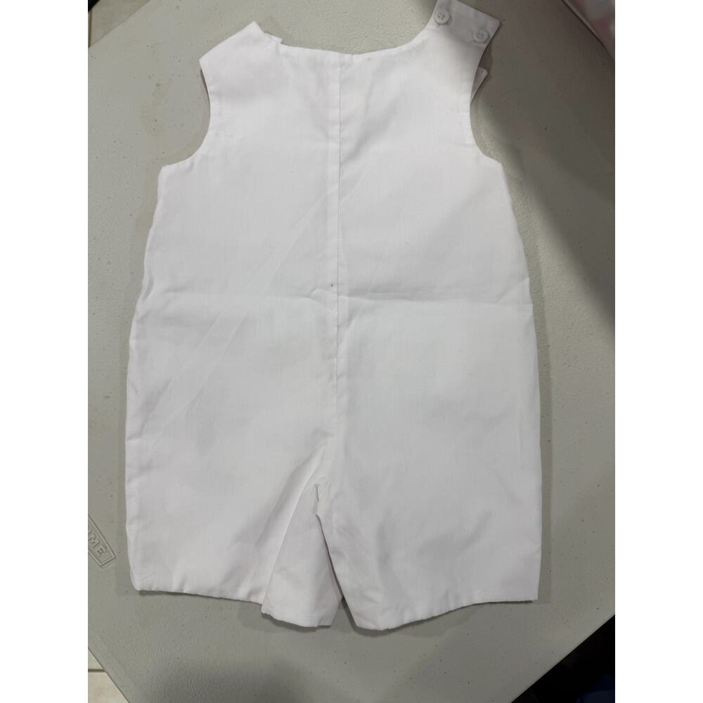 Strasburg boys smocked white shortall 18m - Picture 3 of 3